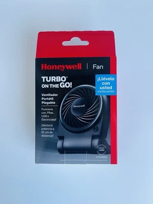 Ventilador Honeywell Negro Sobre la marcha - Ventilador de refrigeración portátil - Batería, USB o eléctrico Foto 1 de 4