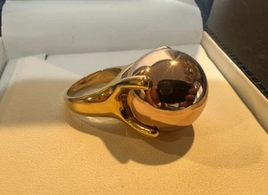 Massiver Kate Spade Kugelring vergoldet Gr. 7. - Bild 1 von 5