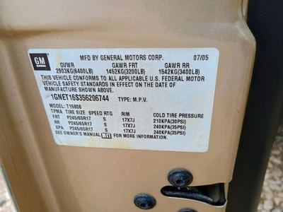 Interruptor de encendido compatible con 02-09 ENVOY 295982 Foto 1 de 4