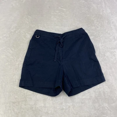 Lauren Ralph Lauren Petite Women’s Navy Blue Shorts 6P Cotton Utility Sailor - Image 1 of 4