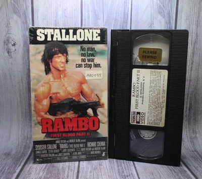 RAMBO FIRST BLOOD PART II VHS Tape Thorn EMI HBO RARE Sylvester Stallone 1985 - Image 1 of 3