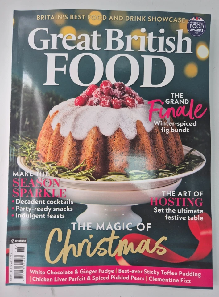 Great British Food magazine Christmas 2025 Winter-spiced fig bundt, Hosting - Image 1 of 1