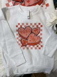 Sudadera Corazón Mini Xoxo Blanco Talla 4t Niño Pequeño  - Imagen 1 de 1