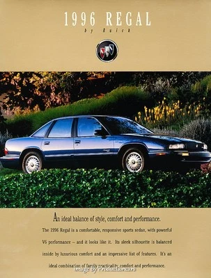 1996 Buick Regal and Gran Sport Original Car Sales Brochure Catalog Foto 1 de 3
