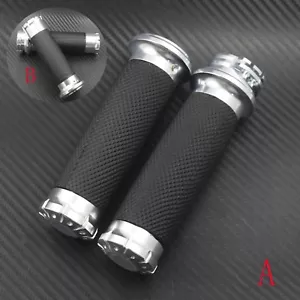 1"25mm Handlebar Hand Grips Fit For Harley Sportster Touring Dyna Softail Custom - Bild 1 von 11