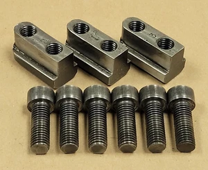 KT-120JN JAW NUTS WITH SCREWS FOR 12" KITAGAWA B-12 CHUCK | SET OF 3 - Picture 1 of 13