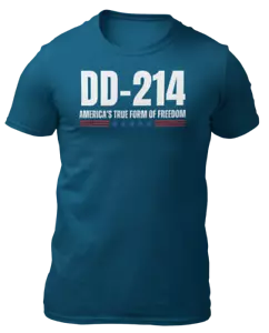 Camiseta DD-214 True Freedom Military EE. UU. Ultra Algodón - Imagen 1 de 14