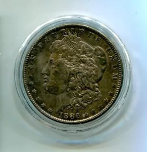 1886 P Morgan Silberdollar Philadelphia neuwertig (Zustand siehe Scans) - Bild 1 von 2
