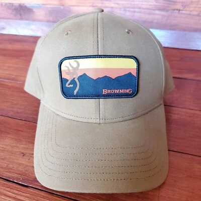 Gorra de béisbol Browning Ciervo Caza Hombres Snapback Parche Grande Logo Foto 1 de 4