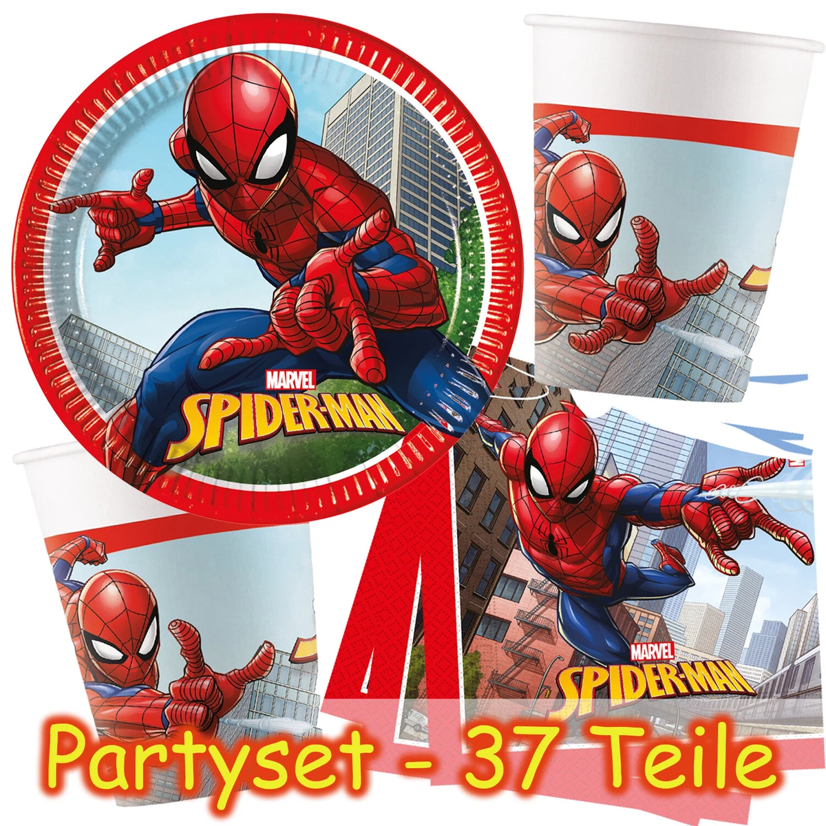 10er Set Superhelden-Wirbel – Partydeko Zum Aufhängen Für Kindergeburtstag, Superhelden-Party