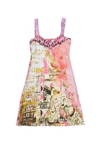 Vestido Save the Queen Vintage Estampado Mezcla Viscosa S11 4211 Hecho en Italia Talla L - Imagen 1 de 9