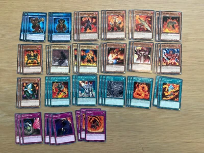 🔥 YUGIOH VOLCANIC DECK 63 CARDS+BONUS PLAYMAT-SGX1-SPEED DUEL GX-NM/MINT -1st - Image 1 of 2