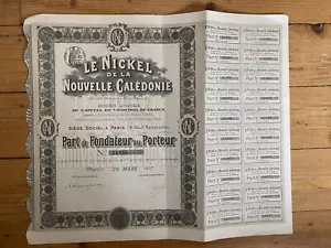 RARE = LE NICKEL DE LA NOUVELLE-CALEDONIE (L) - Picture 1 of 1