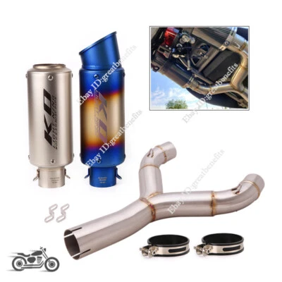 Silenciador de tubo de enlace medio sistema de escape L&R para Aprilia Shiver 750 GT 2008-2017 Foto 1 de 4