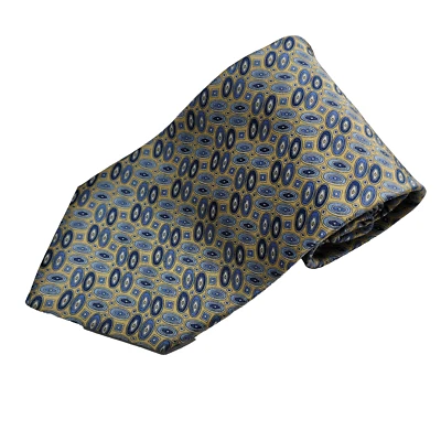 Corbata para hombre Pierre Balmain Paris geométrica 100 % seda hecha a mano en EE. UU. Foto 1 de 4