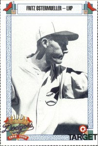 1990 Dodgers Target Baseball  Brooklyn Dodgers Baseball  #598 Fritz Ostermueller