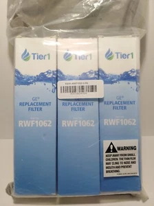 Fits GE MSWF SmartWater Comparable Tier1 Refrigerator Water Filter 3 Pack - Picture 1 of 4