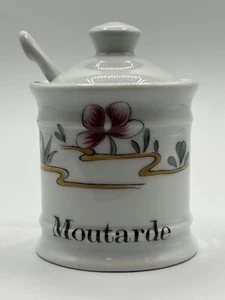 Louis Lourioux Berry Haute Porcelain Mustard Jar made in France - Picture 1 of 6