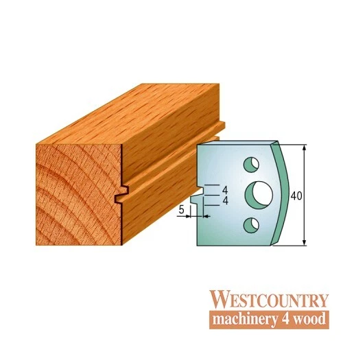 CMT SPINDLE MOULDER CUTTERS - Knives and Limiters 40mm - profile 074 - 690.074 - - Image 1 of 1