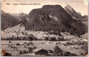 Saanen Cessenay and Rublihorn, Countryside, Mountains, Nature, Vintage Postcard - Picture 1 of 2