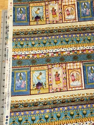 Angel Tidings Rows 2004 Carol Endres by Spectrix 1/2 Yard Cotton Fabric - Image 1 of 4