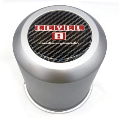 Tampa central Level 8 Motorsports XL prata 5-5/16 polegadas O.D. - Imagem 1 de 4