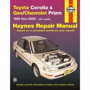 Toyota Corolla & Geo/Chevrolet Prizm (1993-2002) manuale riparazione Haynes - Foto 1 di 5