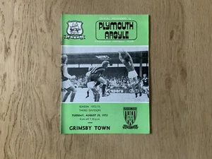 Plymouth Argyle v Grimsby Town -1972/73 Football League Div Three -Tue 29/8/1972 - Picture 1 of 1