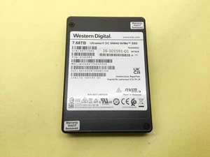WD Ultrastar DC SN840 7.68TB PCIe 3.0x4 NVMe 2.5in SSD WUS4BA176DSP3X3 - Picture 1 of 4