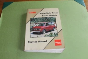 1988 GMC Light Duty Truck Safari Models Factory Service Manual. - Imagen 1 de 3