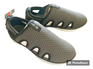HIKING SHOES- BASS Outdoor Hex Mesh Vent Sandals Womens 7 Gray Slip On BRAND NEW - Picture 1 of 8