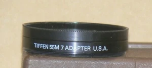 Tiffen Series #7, 55 M 7 Screw-In  Adapter with Retaining Ring - Picture 1 of 1