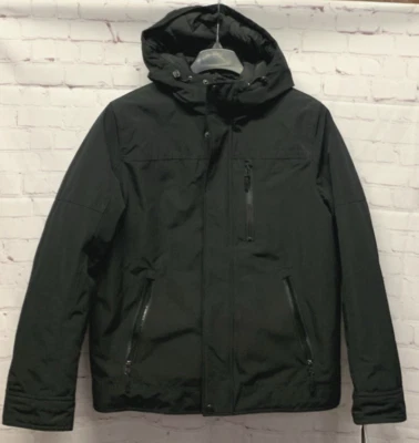 Chaqueta con capucha Club Room pequeña 3 en 1 negra para hombre NUEVA Foto 1 de 4