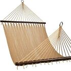 Lazy Daze 10 FT Double 2 Person Caribbean Rope Hammock Hand Woven Polyester H...