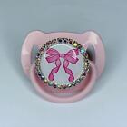 Bow - Baby Pink - Pink Dummy - Or Design Badge