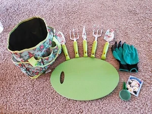 10pcs Garden Tools Set Vegetable Flower Gardening Hand Tools Kits W/Carrying Bag - Picture 1 of 8