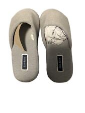 Club Room Men's Cushioned Slippers Bed Slides Chambray L 10-11 NEW