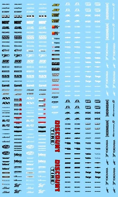 Motorismo Sponsors Tuning RA01 Street Racing Drift 1:87 Decalcomania - Chip - Immagine 1 di 2