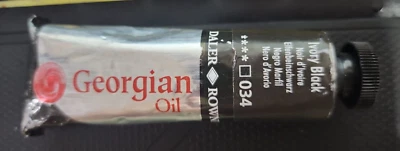 Daler-Rowney Georgian 111014034 color aceite 38 ml negro marfil ~ 38 ml Foto 1 de 2