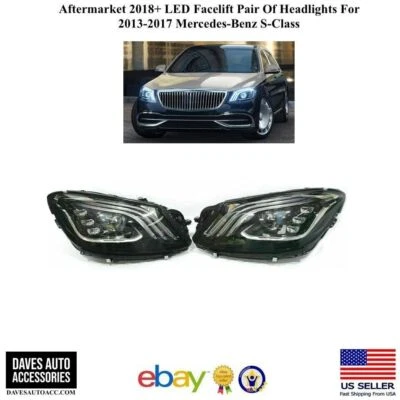 Faro multihaz Mercedes Clase S S550 S65 S63 LED L R 2018-21 para actualización Foto 1 de 4