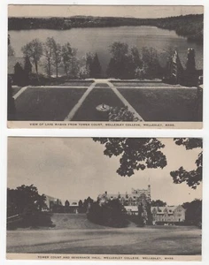 Vintage 1940s Wellesley College used Postcards - Picture 1 of 2
