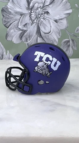 TCU Horned Frogs NCAA Riddell Authentic MINI Football Helmet 2” 2014 Cover
