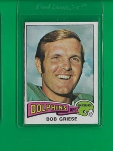 1975 Topps FB Bob Griese Miami Dolphins #100 🚀😳💥 VGEX - Bild 1 von 2