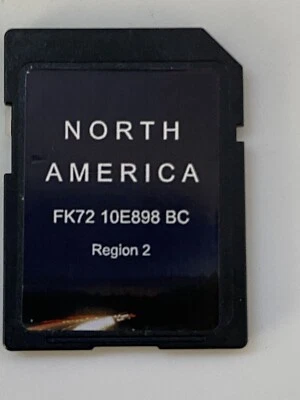 LAND ROVER/JAGUAR NAVIGATION SD CARD FK72 10E898 BC REGION 2 NORTH AMERICA OEM🟠 - Image 1 of 4