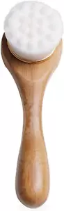 Bamboo Facial Cleansing Brush – Ultra Soft Face Scrubber – Deep Cleansing & Exfo - Picture 1 of 12