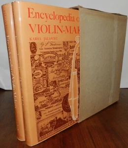 Encyclopedia of Violin Makers by Jalovec. 2V 1968 F/NF/Slipcase - Picture 1 of 17