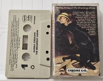 BARBRA STREISAND - THE BROADWAY ALBUM (Cassette, 1985, CBS) OCT40092 - Image 1 of 2