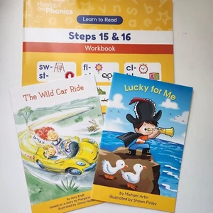 Hooked On Phonics Learn To Read Steps 15 & 16 Workbook & 2 Storybooks Educationa - Picture 1 of 8