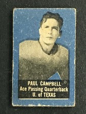 PAUL CAMPBELL 1949 TOPPS FELT BACKS NO 11 **VERY CLEAN**     57953