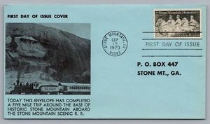 1970 Scott #1408 US FDC Stone Mountain GA Confederate Civil War Heroes Cover - Picture 1 of 2